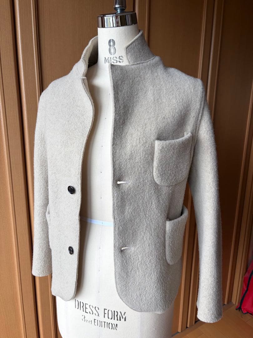 オールドマンズテーラー　M ベージュ　ウールフェルトジャケット