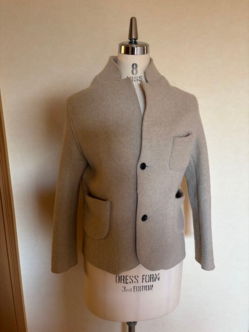 オールドマンズテーラー　M ベージュ　ウールフェルトジャケット
