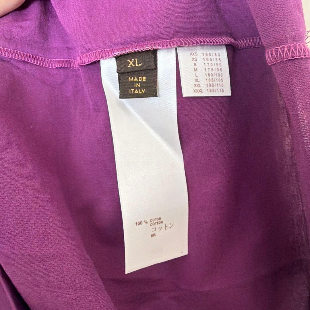 LV ルイ・ヴィトン　Tシャツ　紫　パープル　ロゴ　モノグラム