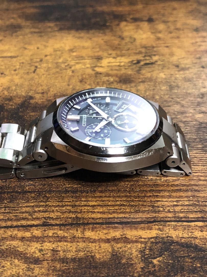 CITIZEN アテッサ クロノグラフ H610-T018068 エコドライブ