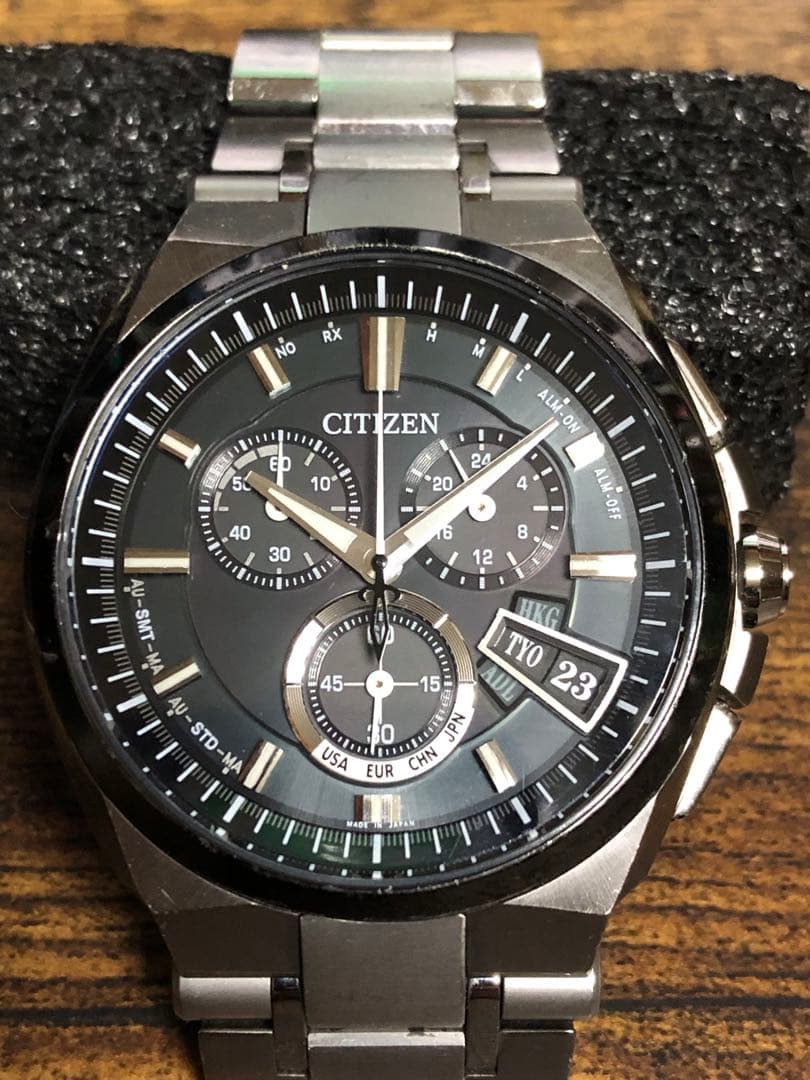 CITIZEN アテッサ クロノグラフ H610-T018068 エコドライブ