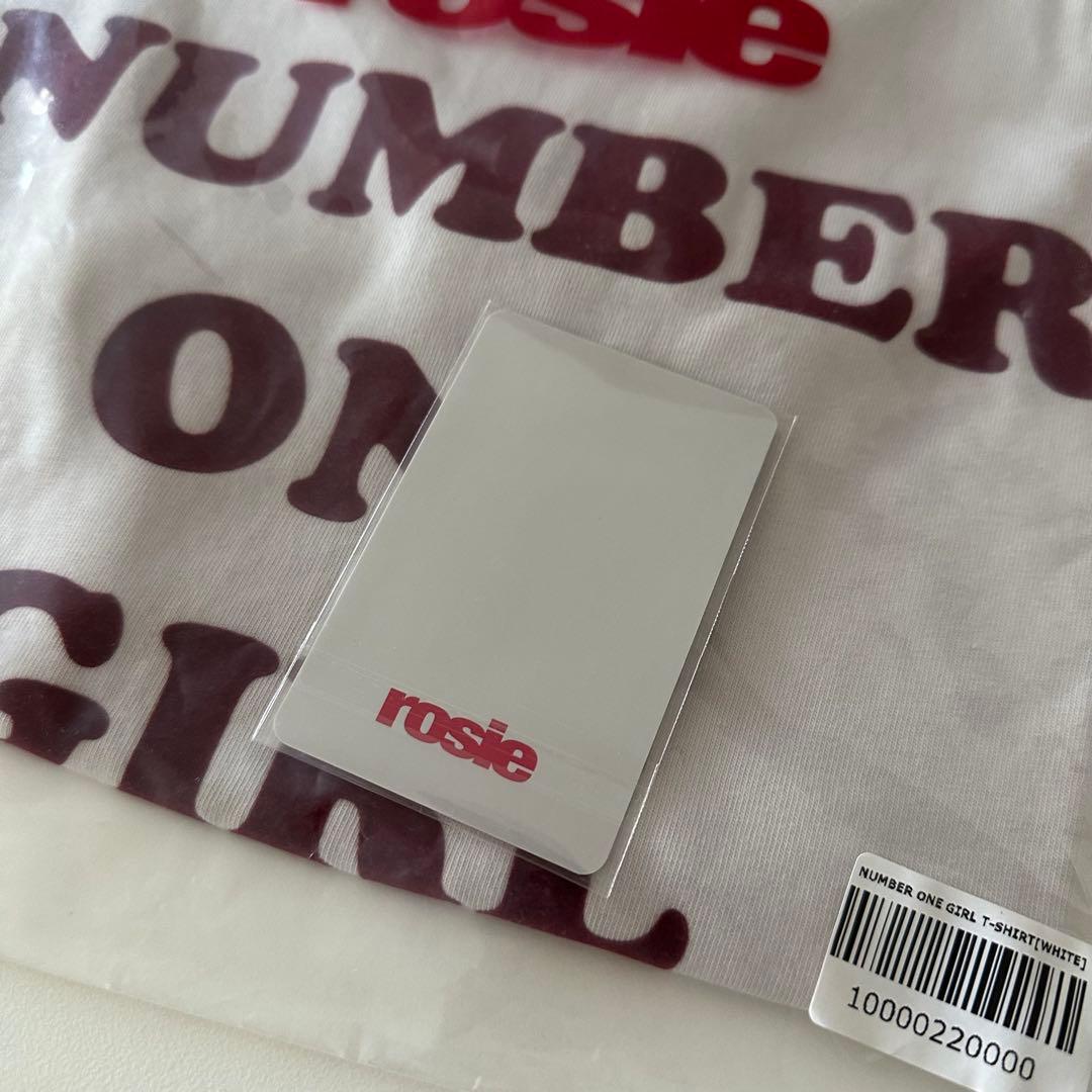 rosie NUMBER ONE GIRL Tシャツ フォトカード付き