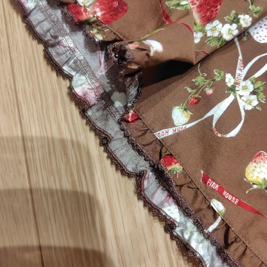 PINE HOUSE メリーストロベリー　ミディ丈ワンピース