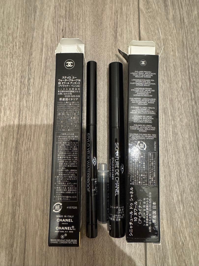 CHANEL シャネル アイライナーペンシルとリキッド 付箋セット