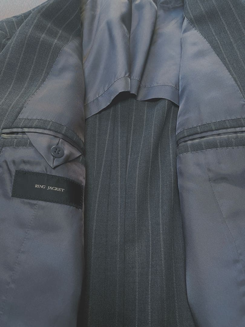 RINGJACKET春夏グレーストライプスーツ