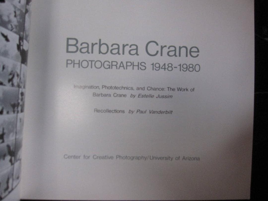 Barbara Crane バーバラ クライン 写真集 アート写真