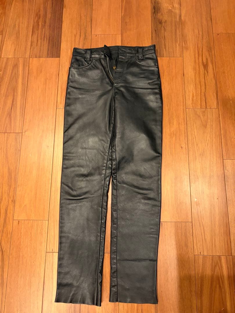 バンソン　レザーパンツ　w32