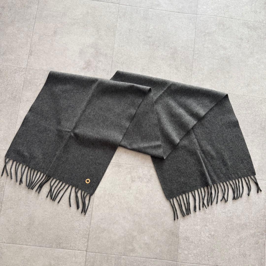 ロロピアーナ　マフラー　カシミヤ100%　グレー