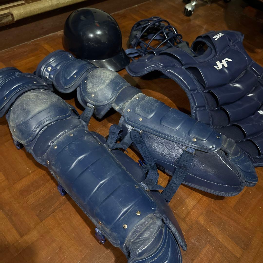 【極美品】ハタケヤマ　軟式用　キャッチャー防具