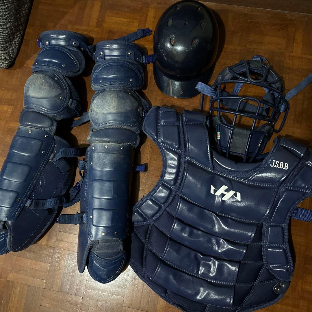 【極美品】ハタケヤマ　軟式用　キャッチャー防具