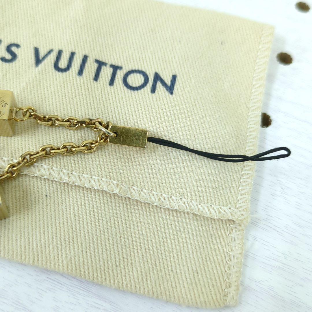 ルイヴィトン アクセソワール テレフォンヌ キューブ ストラップ ゴールド