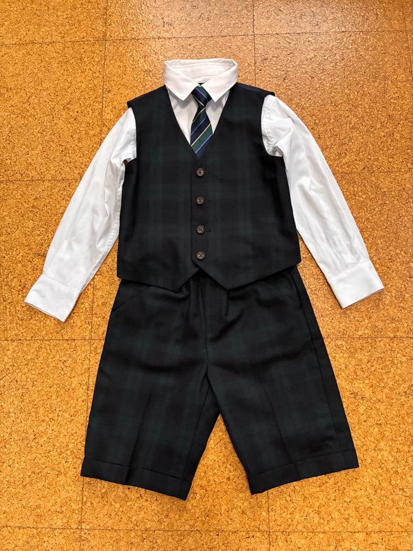 【美品】グリーンレーベル キッズ フォーマルスーツ6点セット 入学式120