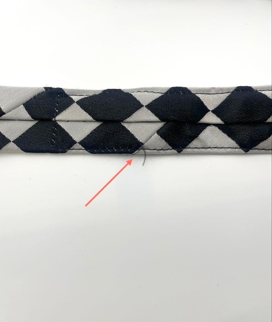 美品 コムデギャルソン ネクタイ ハイブランド ブラック シルバー チェック柄