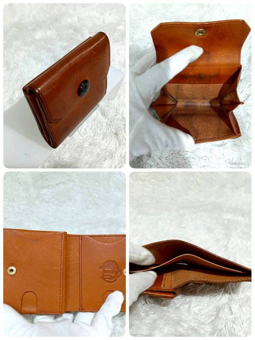 大人気✨即完売✨BEER BELLY 折り財布 コンパクトウォレット ブラウン