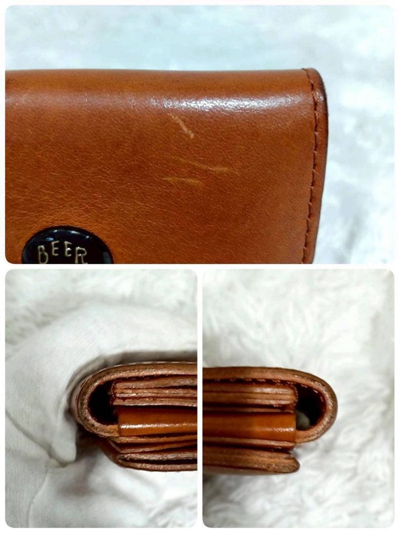 大人気✨即完売✨BEER BELLY 折り財布 コンパクトウォレット ブラウン