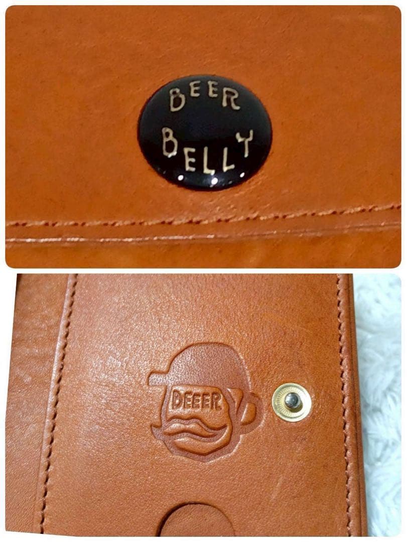 大人気✨即完売✨BEER BELLY 折り財布 コンパクトウォレット ブラウン