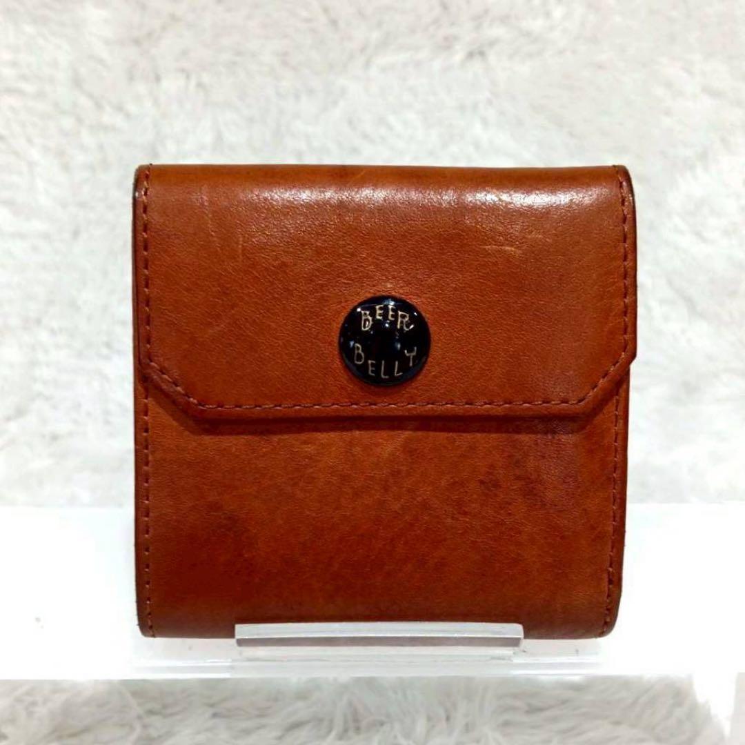 大人気✨即完売✨BEER BELLY 折り財布 コンパクトウォレット ブラウン