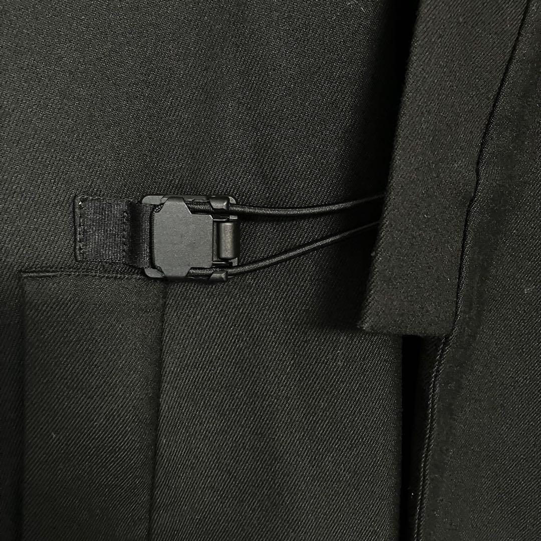 02DERIV(ツーディライヴ) キモノカラーコートウール調　黒　beams