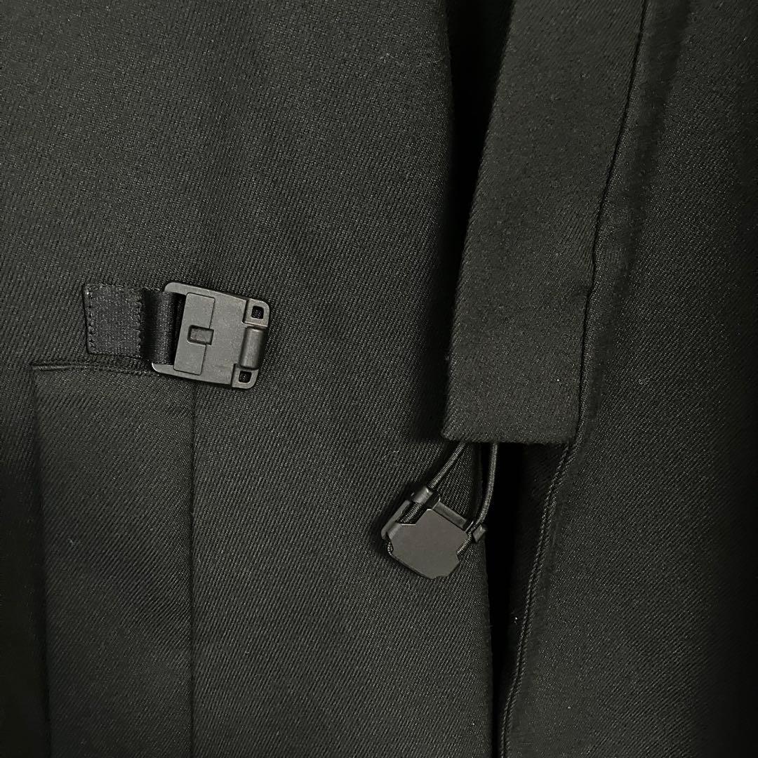 02DERIV(ツーディライヴ) キモノカラーコートウール調　黒　beams