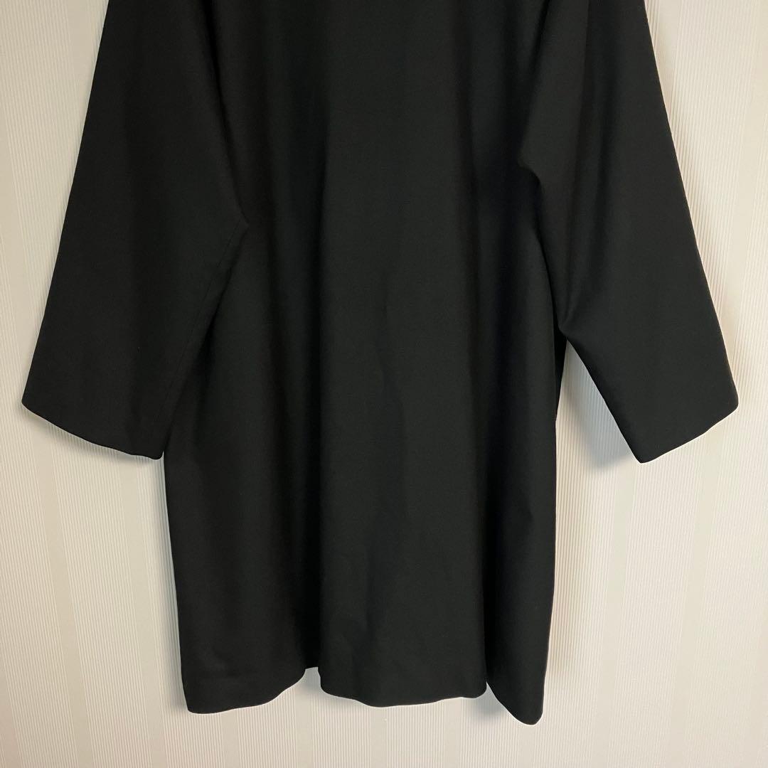 02DERIV(ツーディライヴ) キモノカラーコートウール調　黒　beams