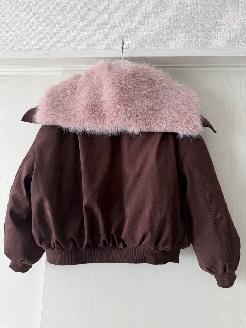 EGGKA フード付きブラウンジャケット