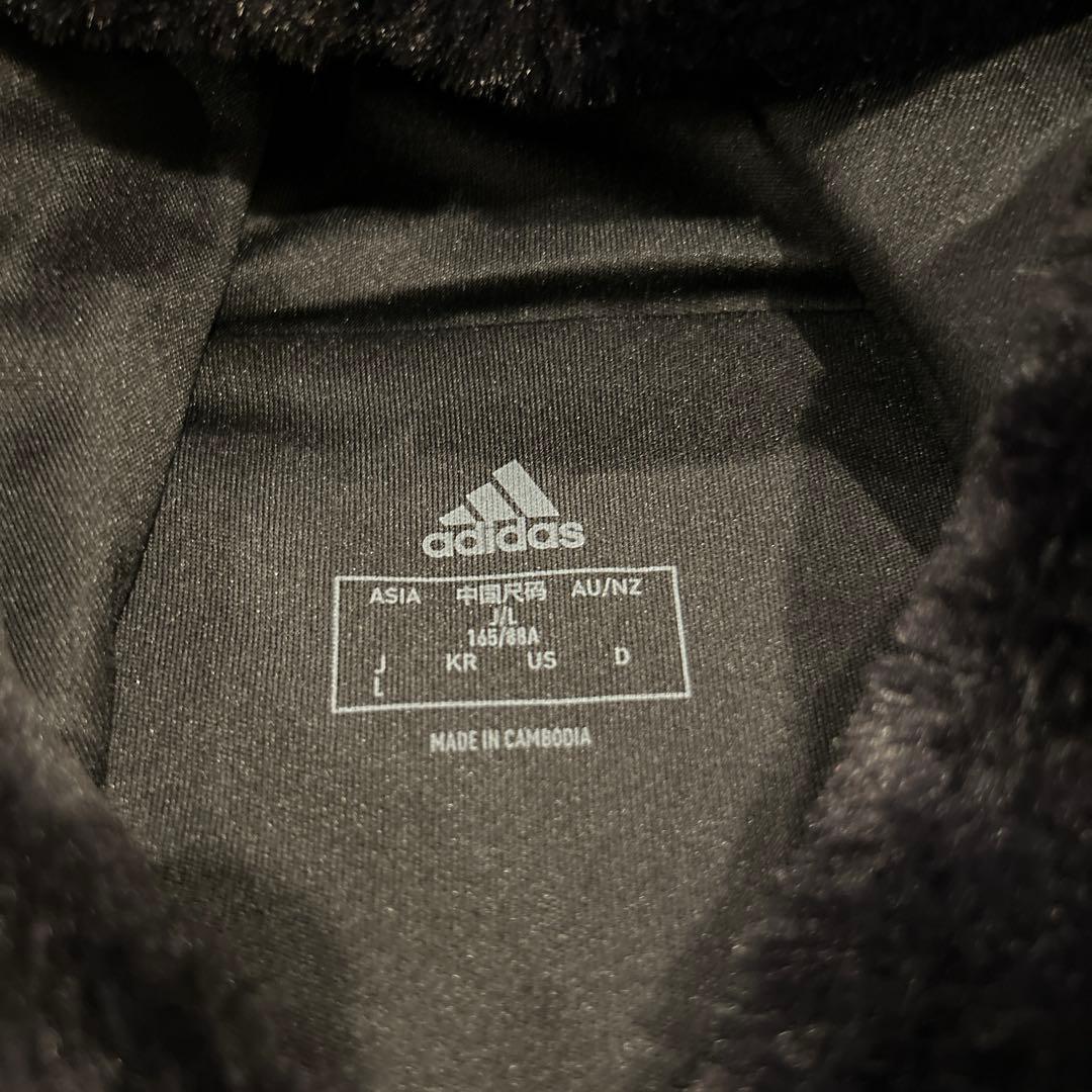 adidas フリースセットアップ L 黒