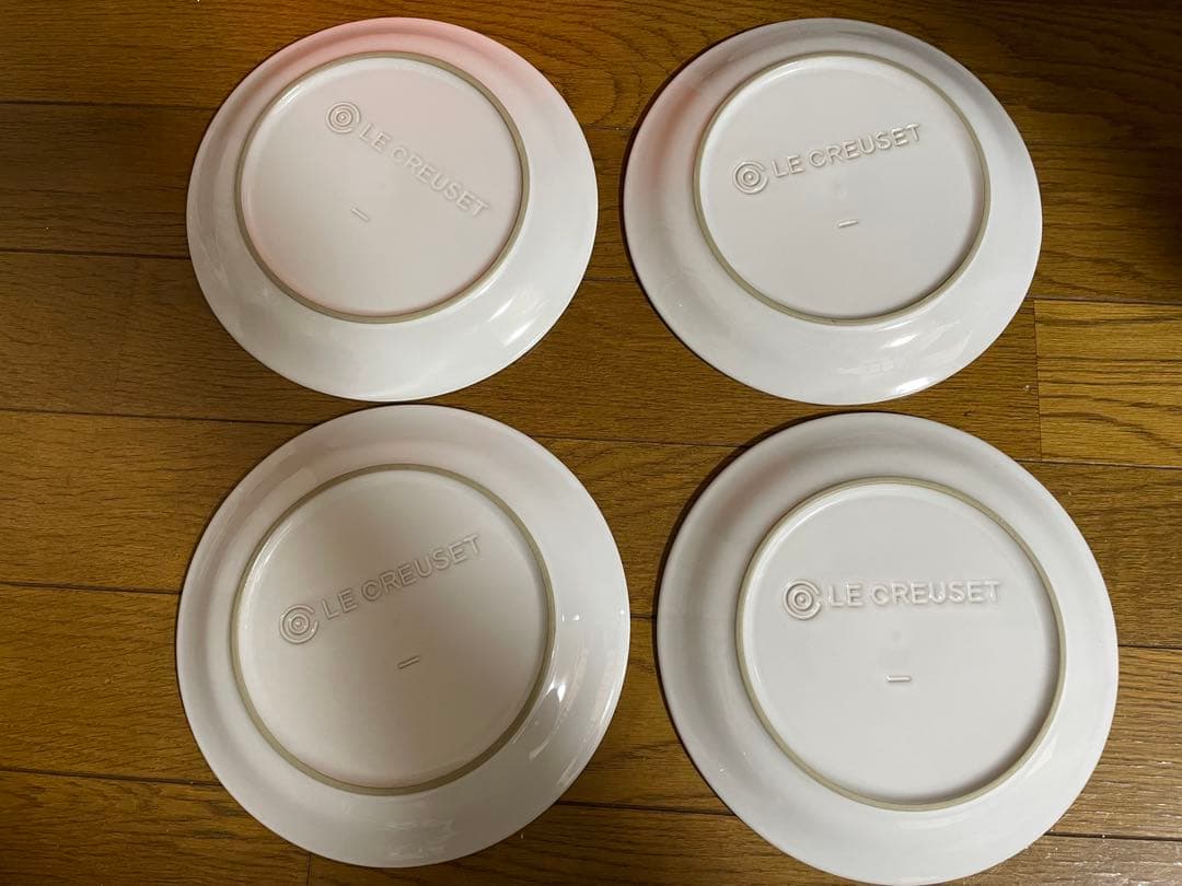 LE CREUSET パリシリーズラウンドプレート19cm ４枚セット