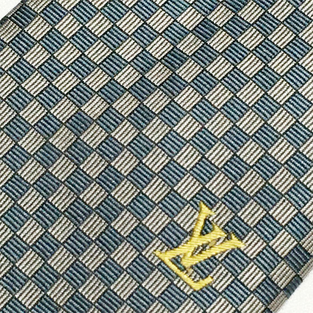 未使用級 ルイヴィトン Louis Vuitton ネクタイ マイクロダミエ