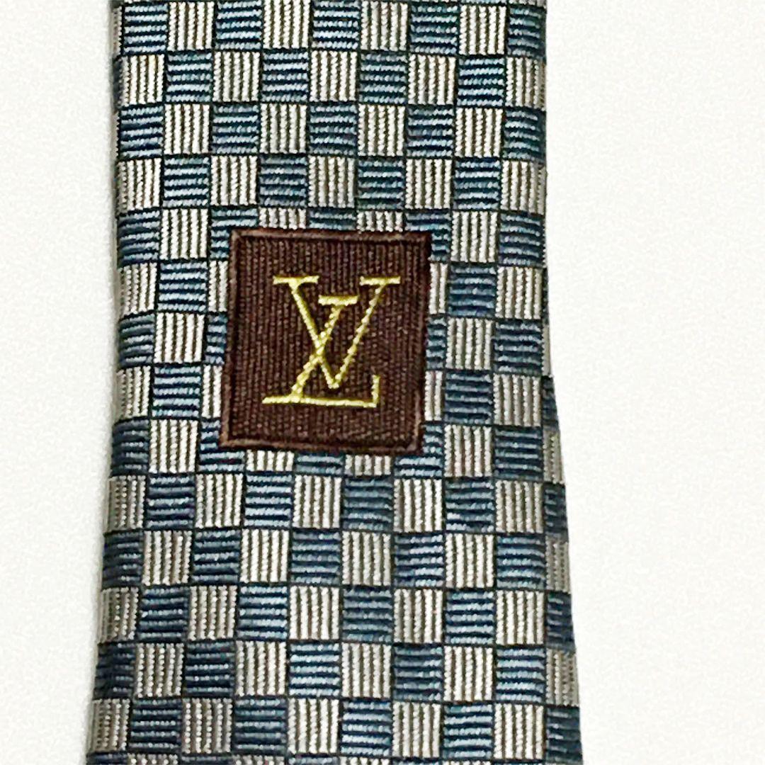 未使用級 ルイヴィトン Louis Vuitton ネクタイ マイクロダミエ