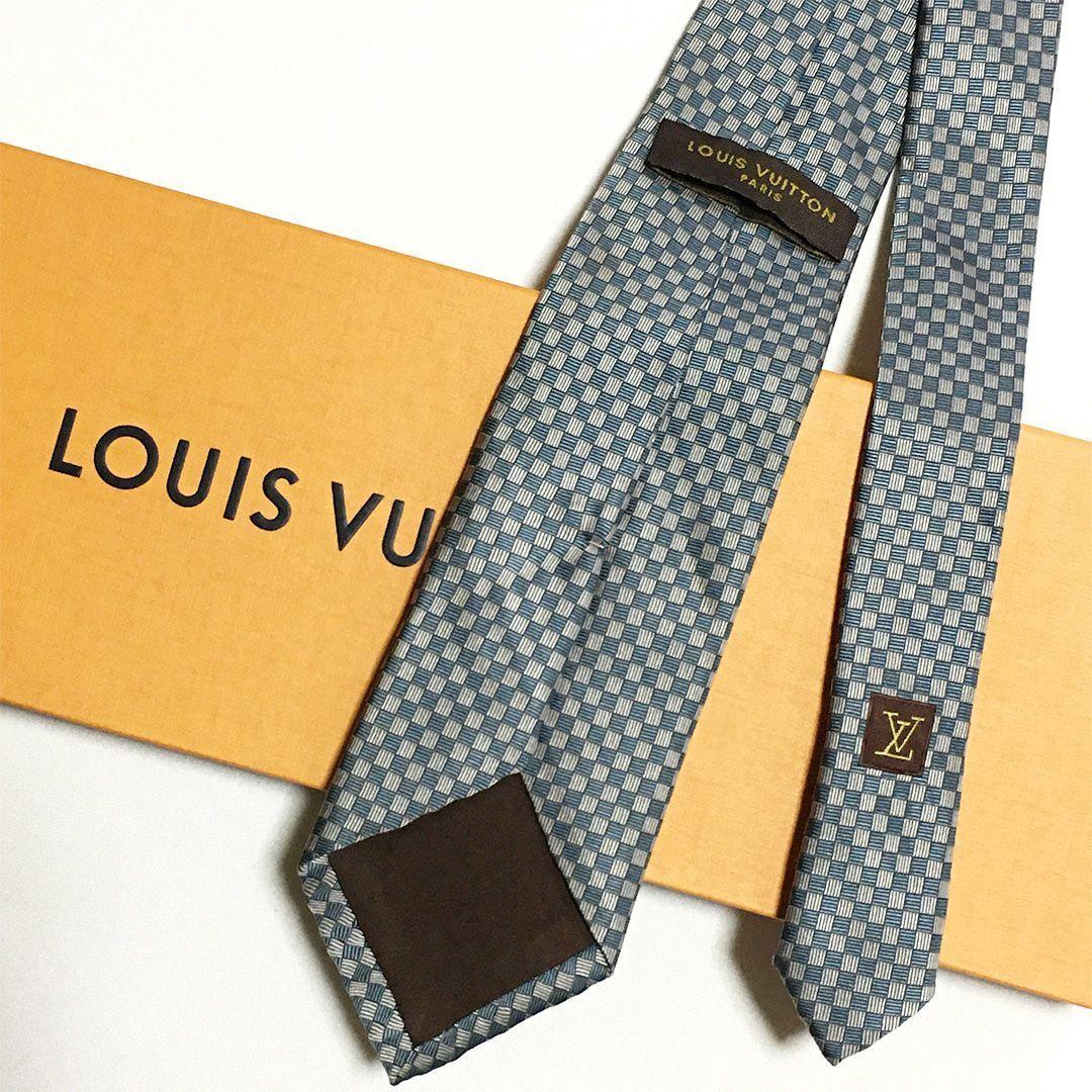 未使用級 ルイヴィトン Louis Vuitton ネクタイ マイクロダミエ