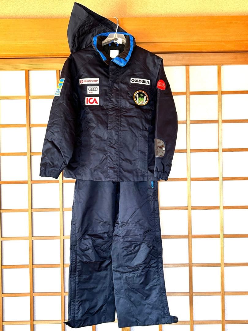 GOLDWIN／スウェーデンチームモデル スキーウェア 160　サスペンダー付