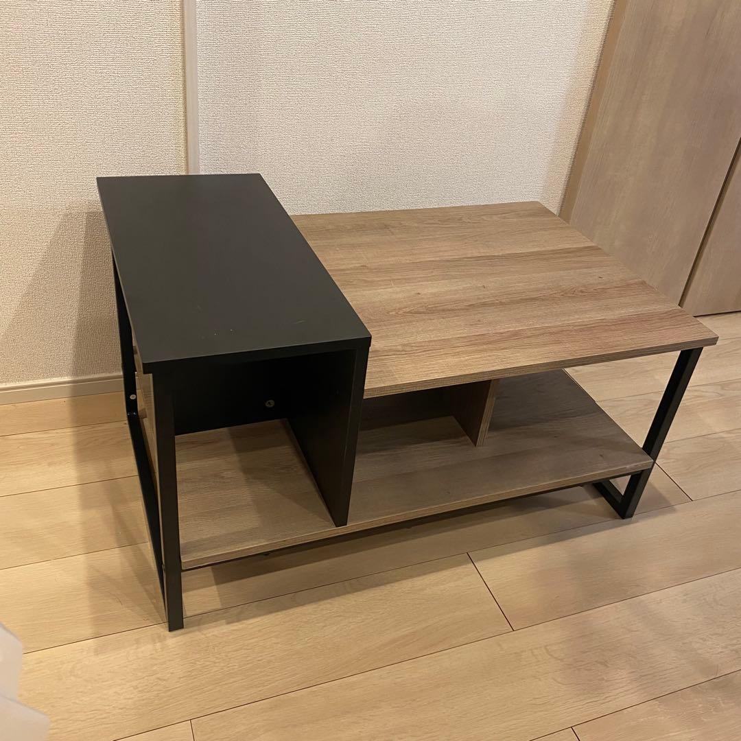 HOMOOI ローテーブル センターテーブル コーヒーテーブル スチールフレーム