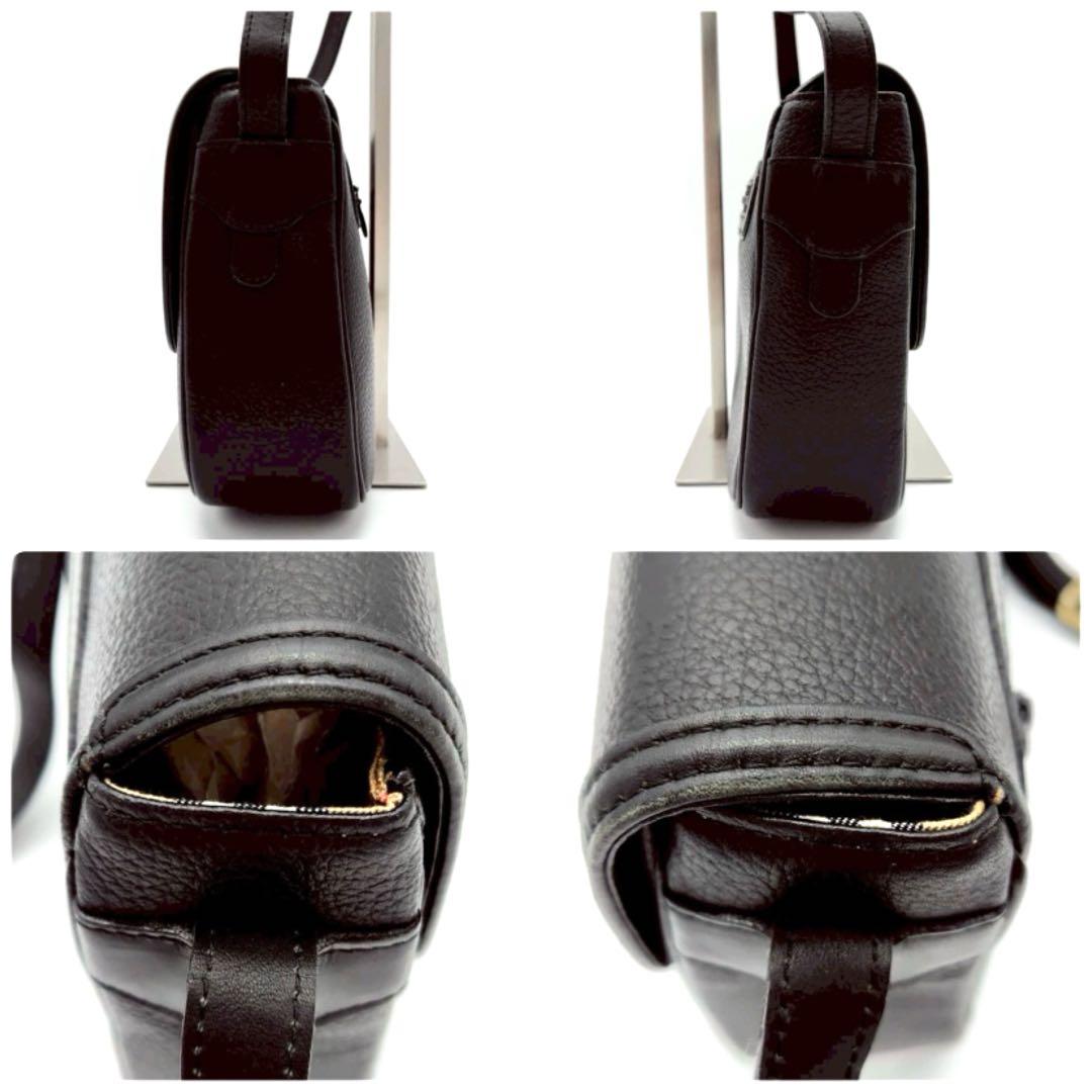 BURBERRY バーバリー ショルダーバッグ レザー 旧ロゴ ノバチェック.