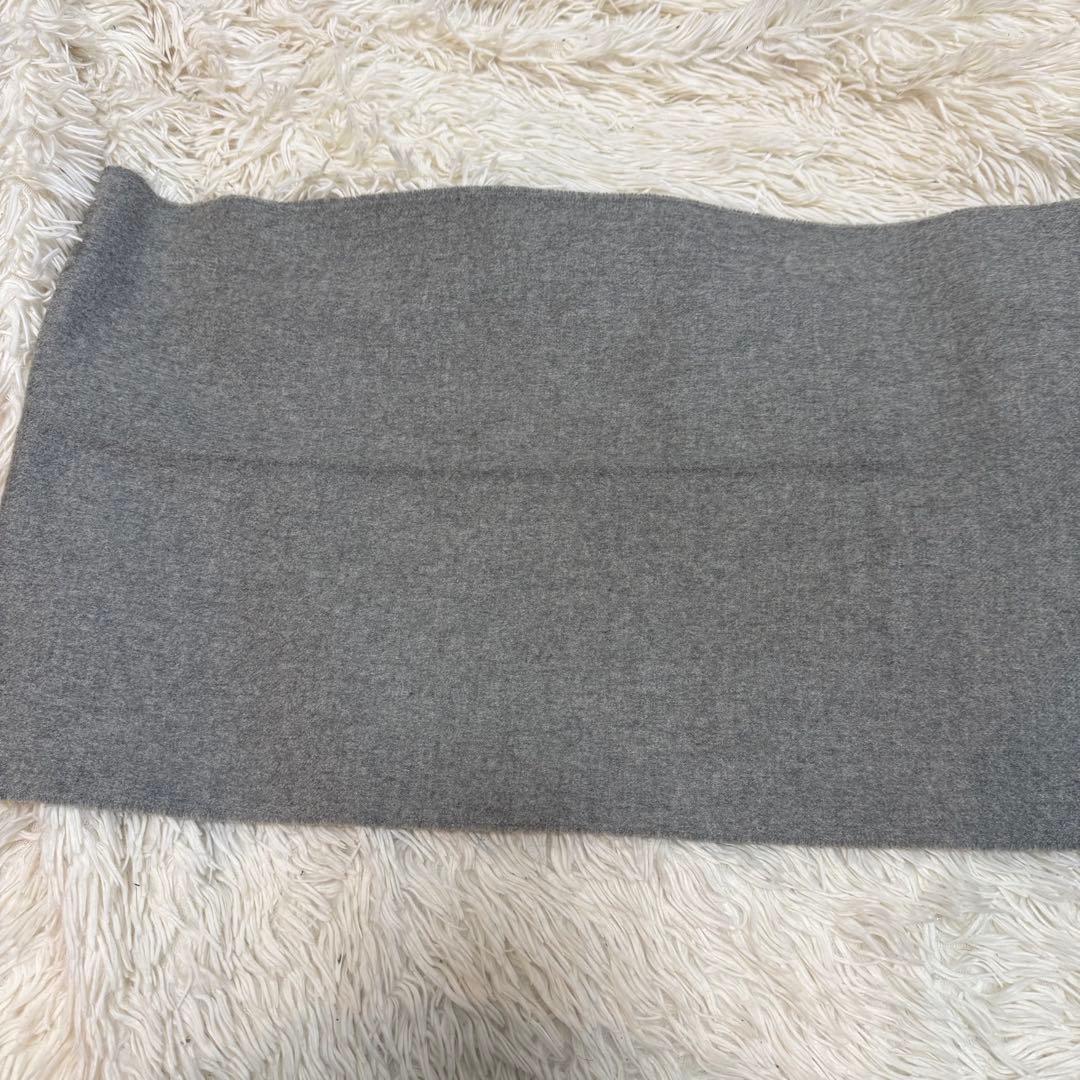 中判 Johnstons of Elgin カシミヤ マフラー ストール グレー