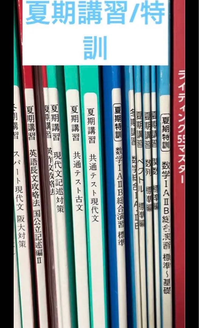 四谷学院 夏期・冬期講習/特訓 通期 共通テスト対策 テキスト 55段階 未使用