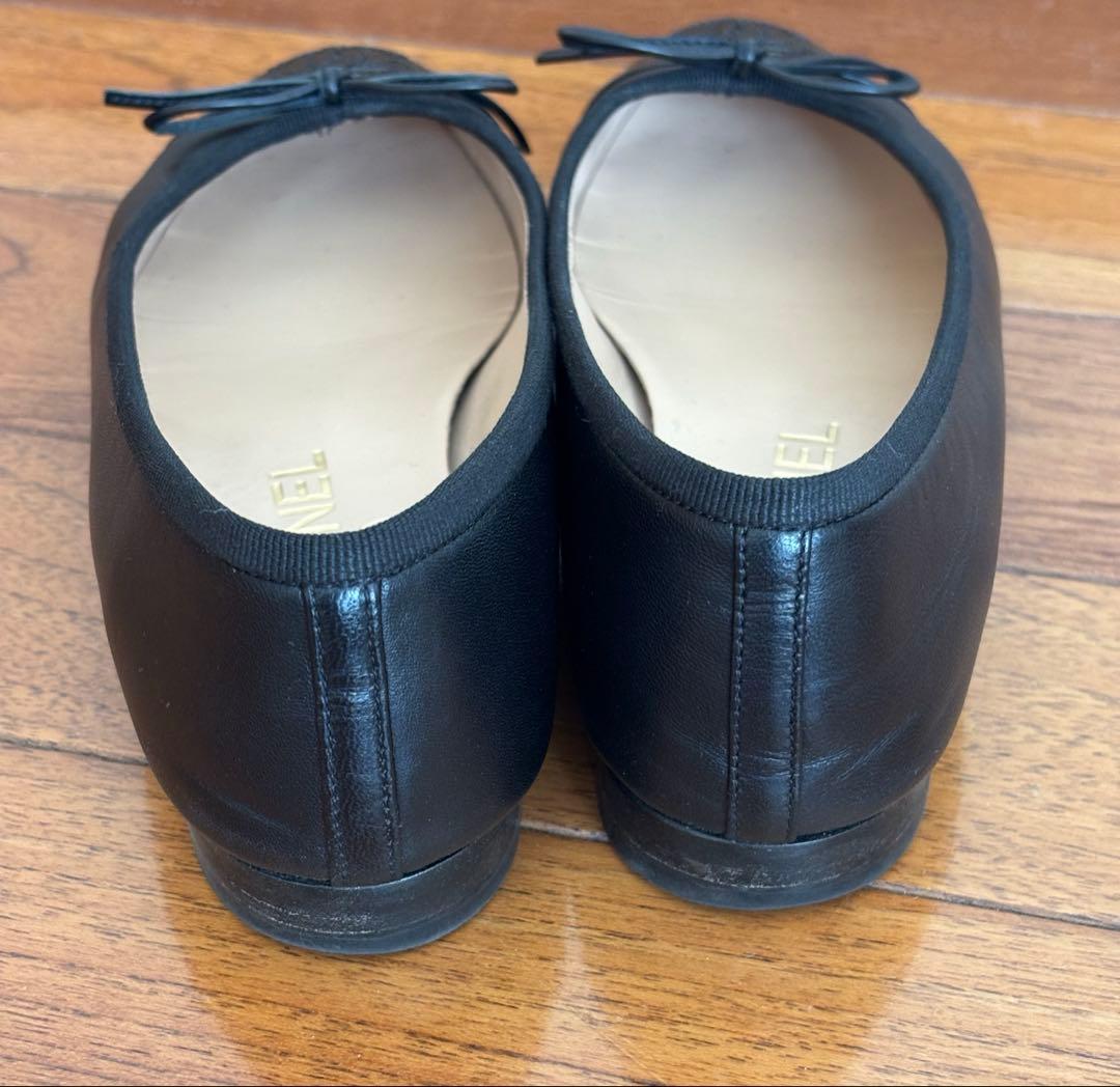 CHANEL シャネル バレリーナ 34 21.5 ブラック