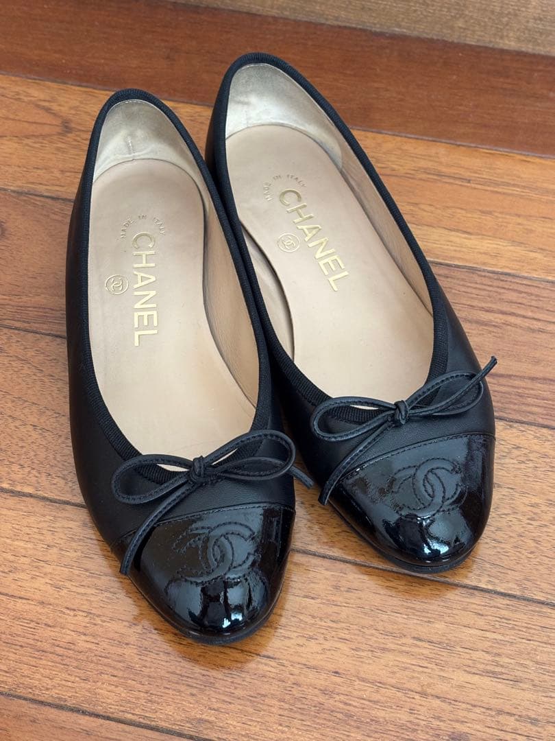 CHANEL シャネル バレリーナ 34 21.5 ブラック