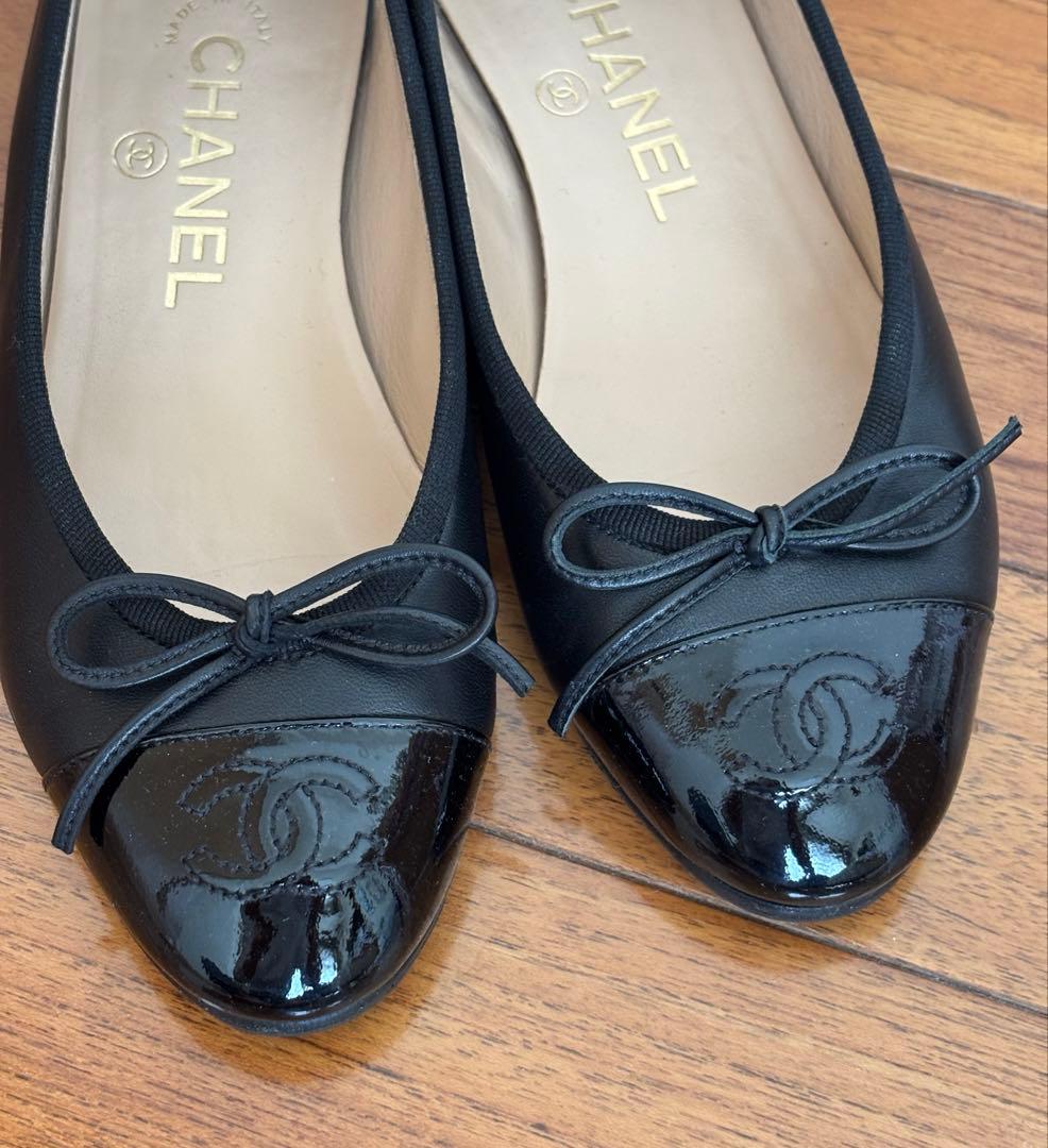 CHANEL シャネル バレリーナ 34 21.5 ブラック