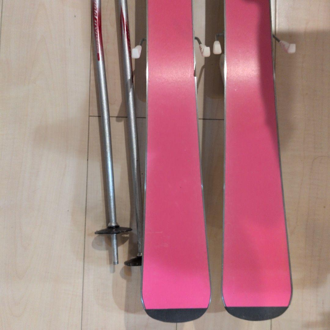 スキー　板　110㎝　ストック80cm