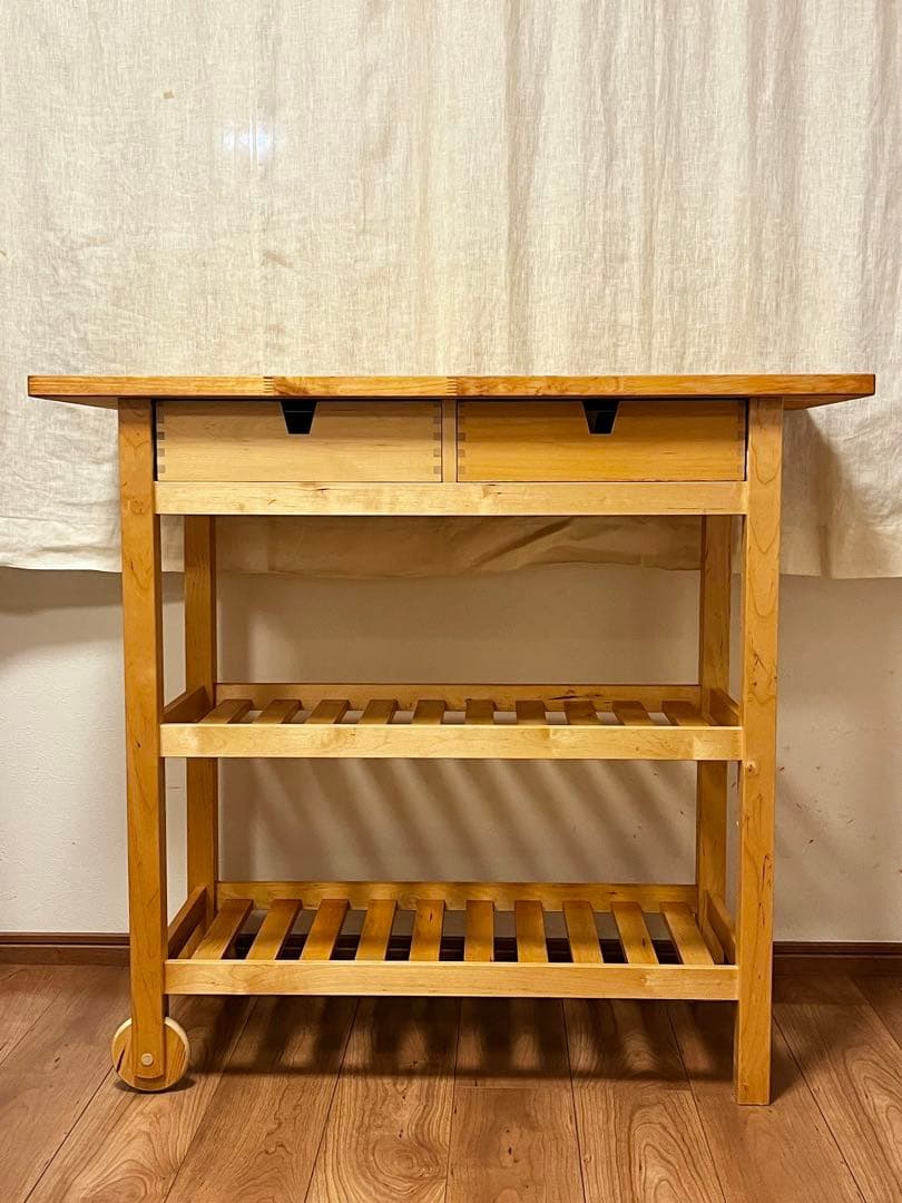 IKEA イケア フォルホイア　キッチンワゴン 木製