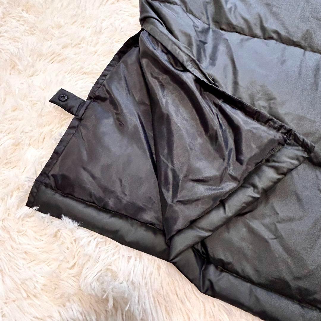 【美品】PUMA　プーマ　ダウン　2way ベンチコート　ロング　黒　サイズ感L