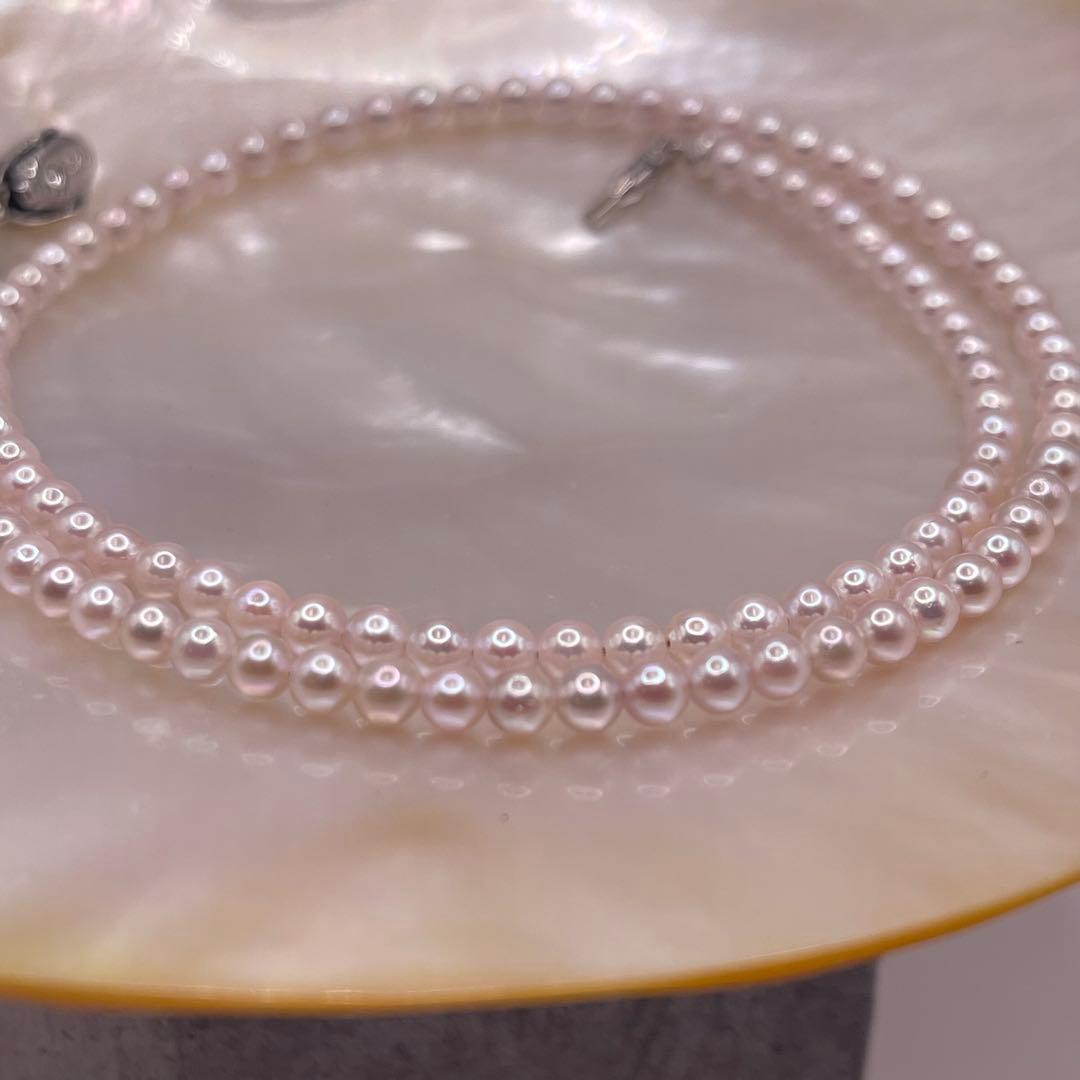 あこや真珠　彩凛珠のテリ　ベビーパール3.5-4㍉　ピンクベビー