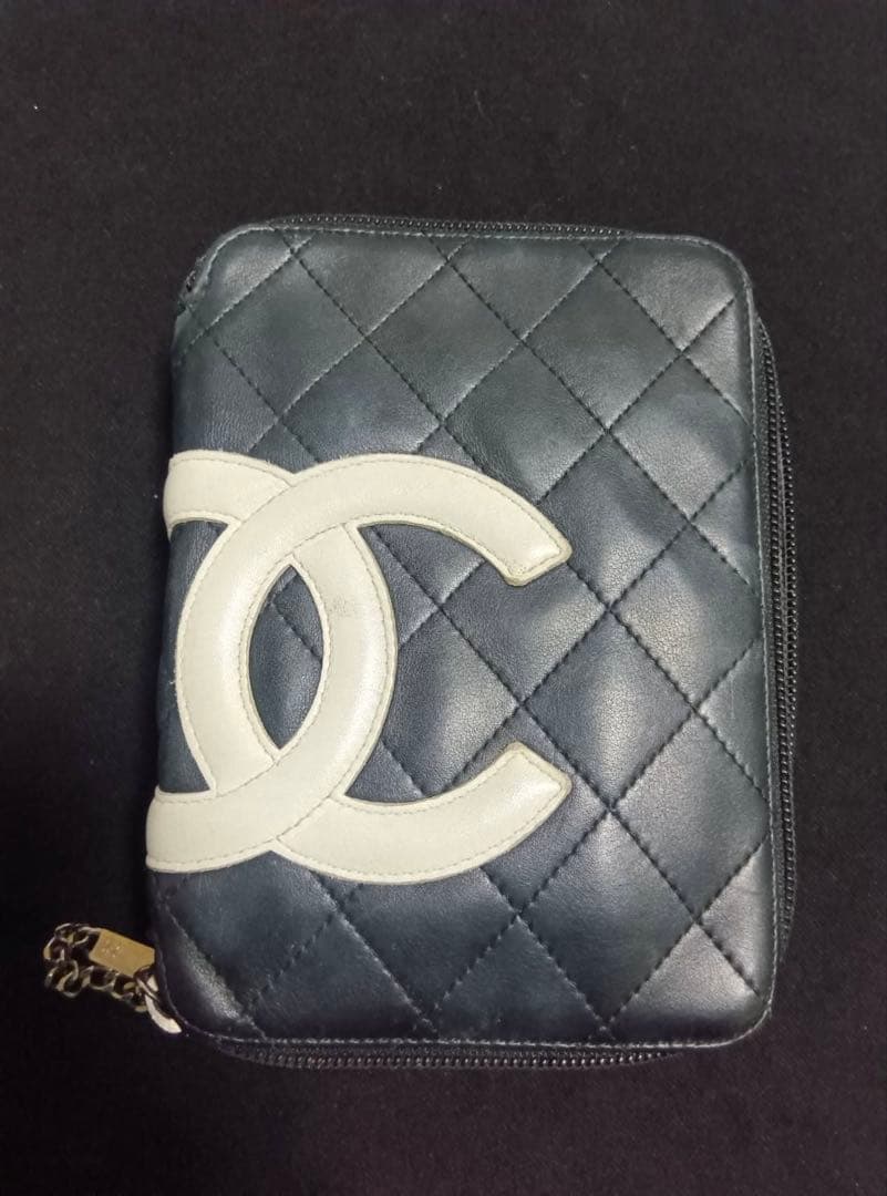 CHANEL キルティング カンボンライン　ポーチ