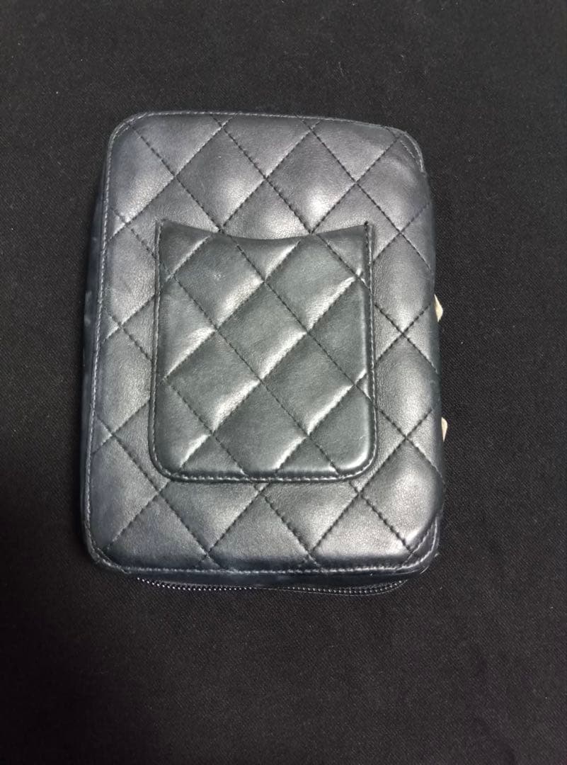 CHANEL キルティング カンボンライン　ポーチ