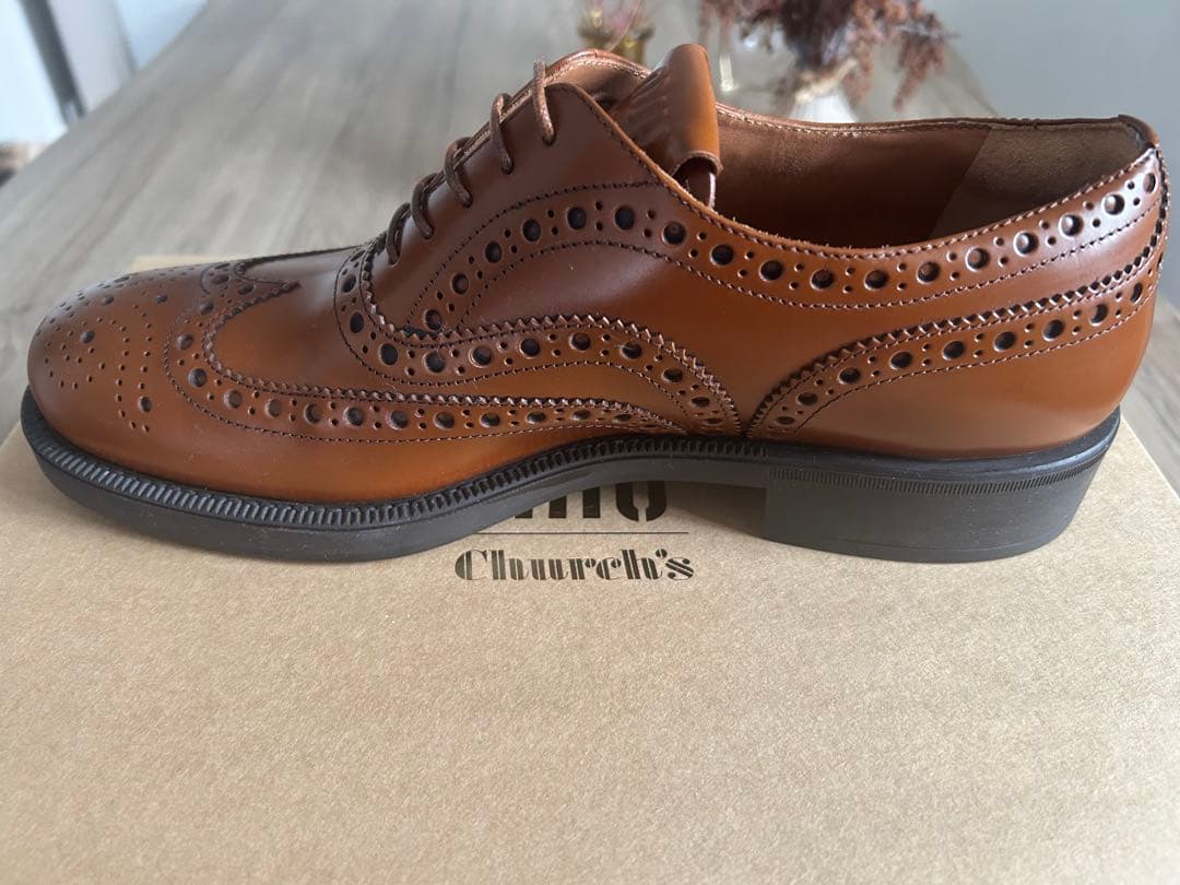 【新品未使用】miumiu×Church's ウイングチップ39 26cm相当