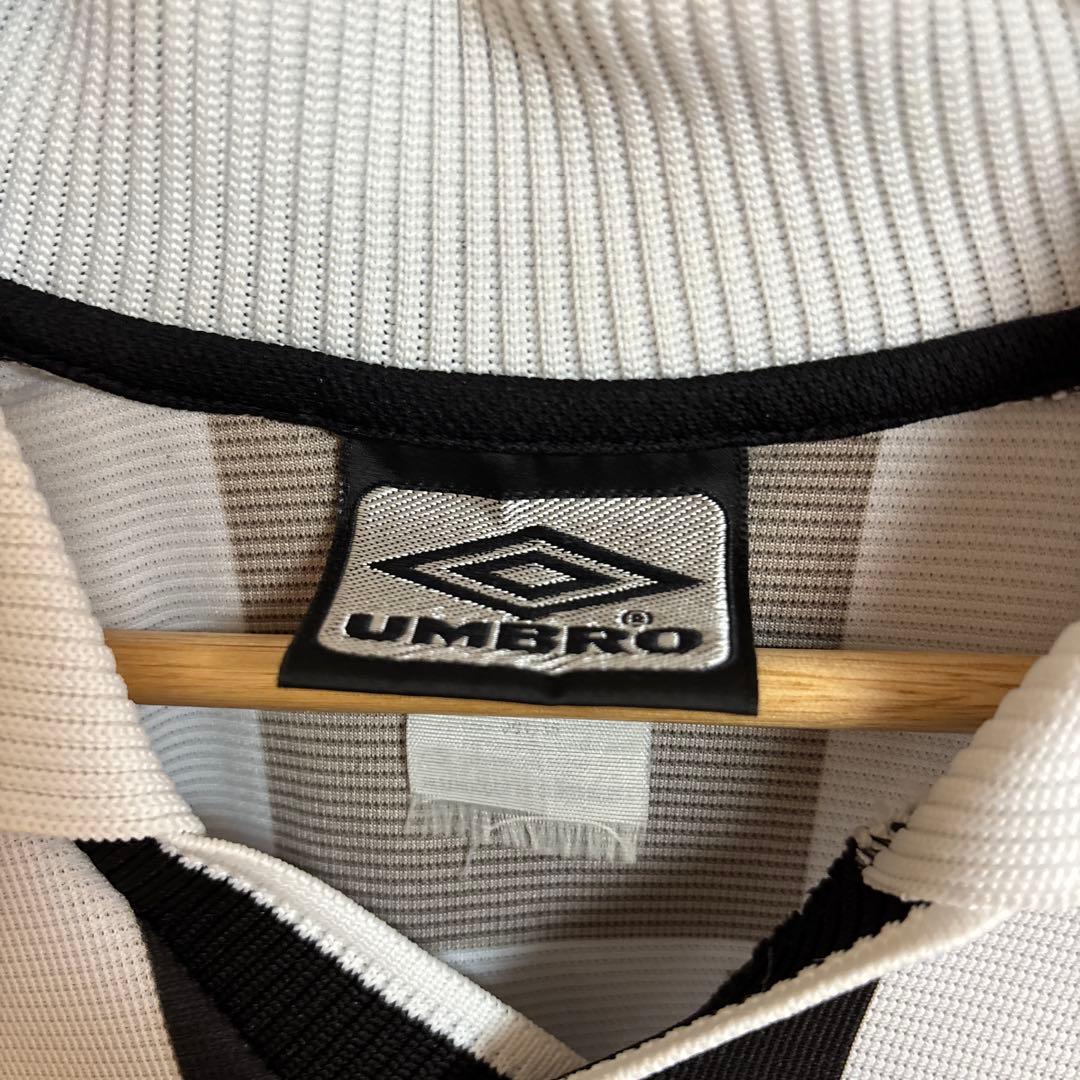 激レア　UMBROアンブロ　サントス　サッカー　ユニフォーム　襟あり　ストライプ