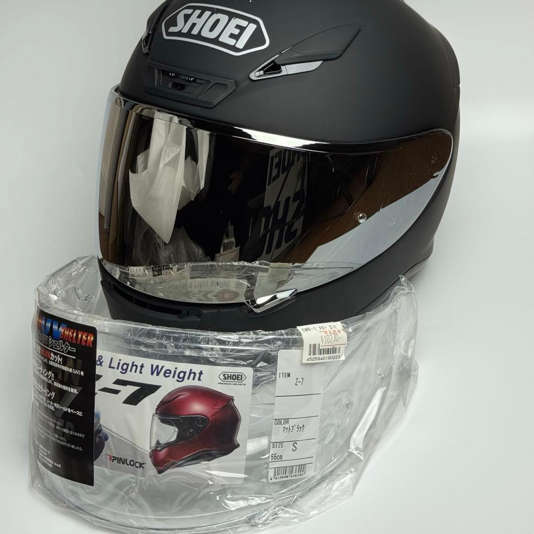 週末限定値下　着用2回 SHOEI Z-7 マットブラック Sサイズ おまけ多数