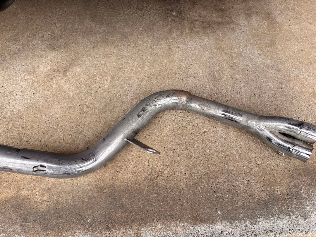 CB400SF NC31 ＤＪガニマタ６分割マフラー メッキ アウター