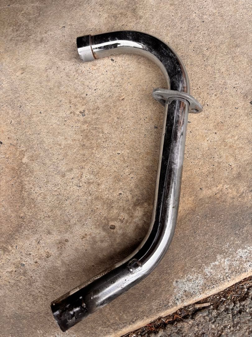 CB400SF NC31 ＤＪガニマタ６分割マフラー メッキ アウター