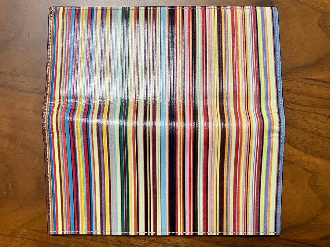 ポールスミス　マルチストライプ　長財布